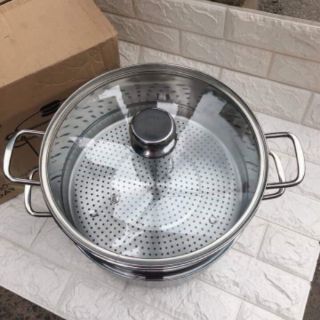 2 BỘ NỒI XỬNG HẤP SIZE 28CM HT-COOK