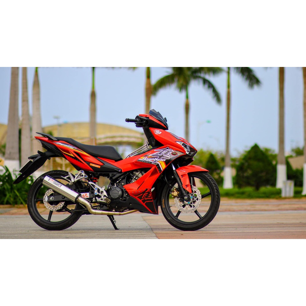 [Siêu Sale] Tem Decal Rời mẫu chữ tàu Hayabusa cho Winner X đỏ - tem 3 lớp cao cấp không bay màu