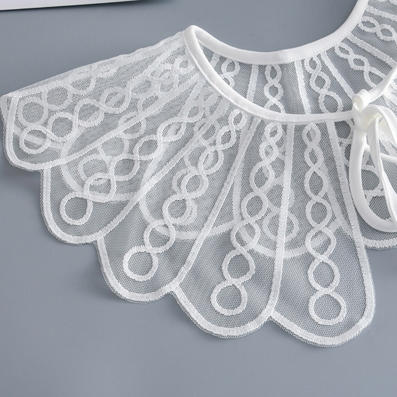 Vỏ Bọc Cổ Áo Dạng Lưới Xoắn Ốc Có Thể Tháo Rời Cho Nữ