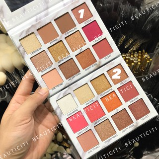 Phấn mắt 12 ô màu nhũ lì xuefeifei