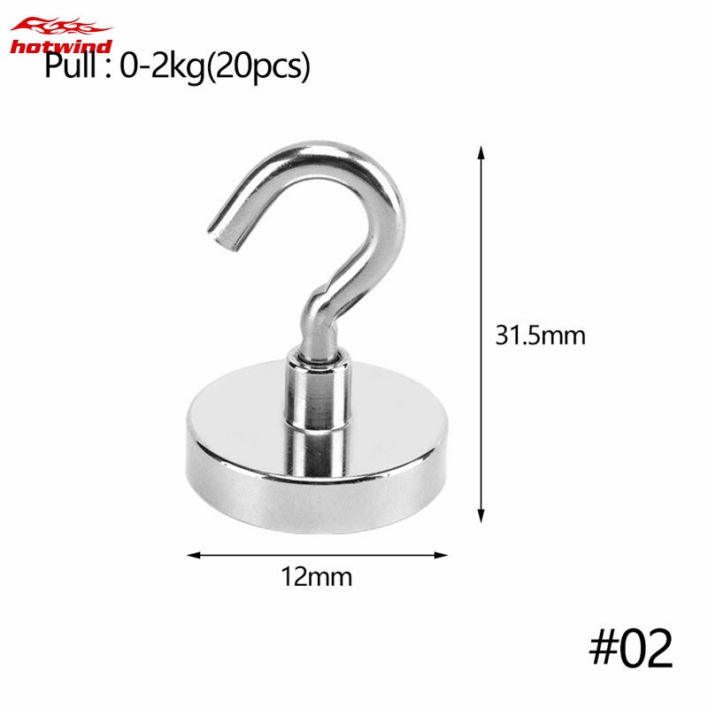 Hw Set 20 Móc Nam Châm Treo Đồ Tiện Lợi