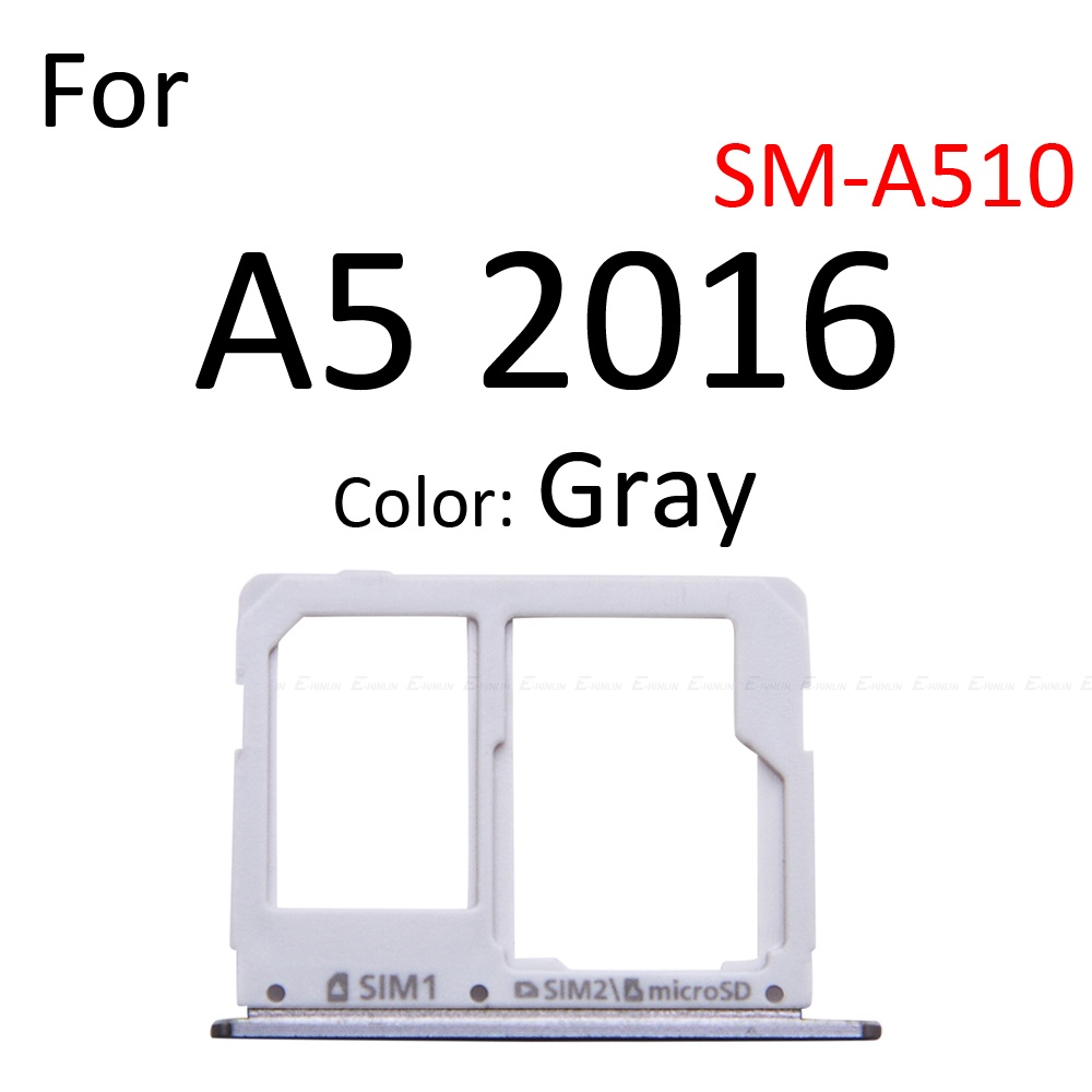 Khay Đựng Thẻ Sim Điện Thoại / Thẻ Sim Cho Samsung Galaxy A3 A5 A7 2016 A710 A510 A310 Micro SD