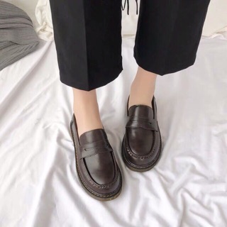 Giày Loafer Da Lì Vintage ( Có ảnh thật )