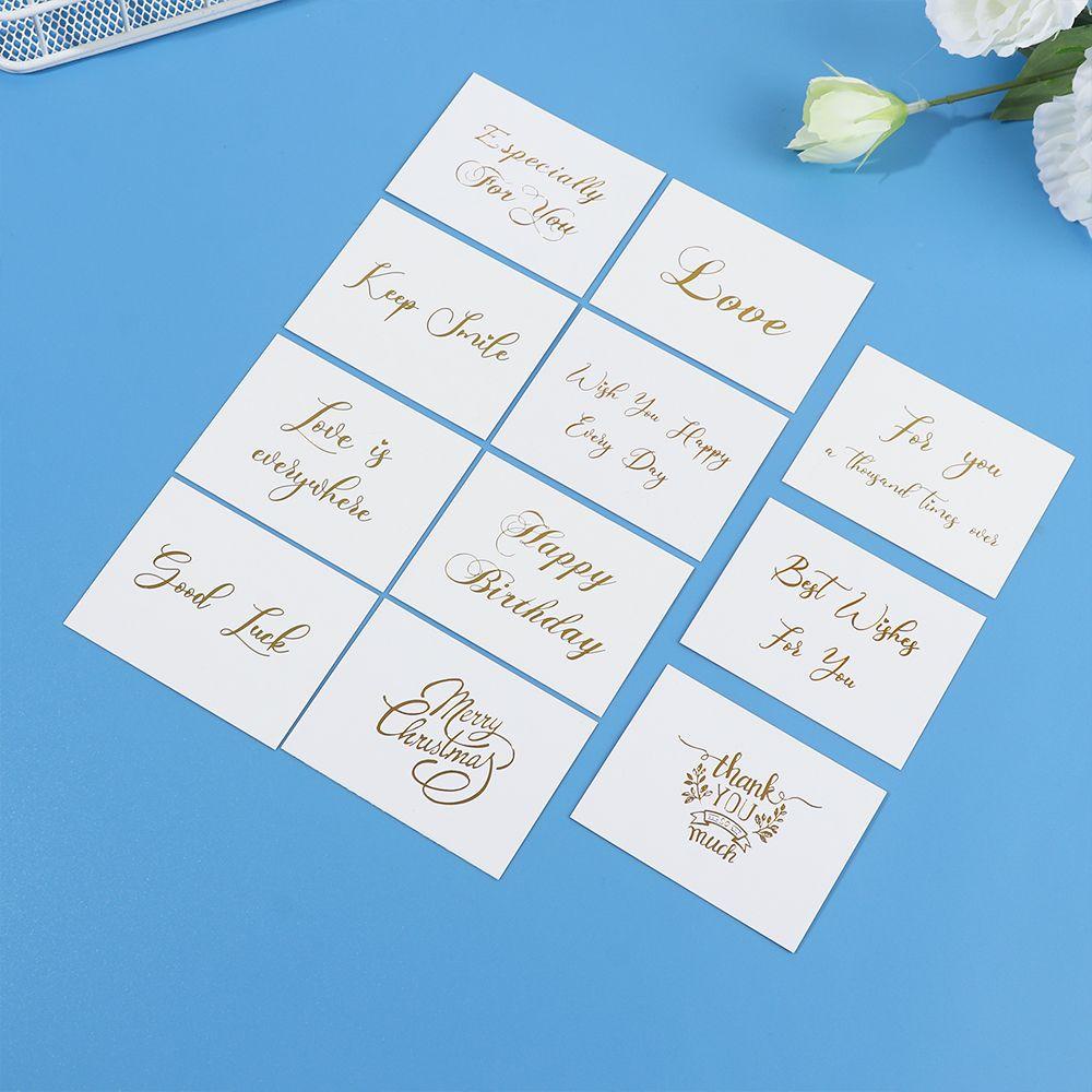 Set 50 Thiệp Mời Đám Cưới / Sinh Nhật 6x8cm|Dụng Cụ Dập Dấu Trang Trí Đa Năng Tiện Dụng