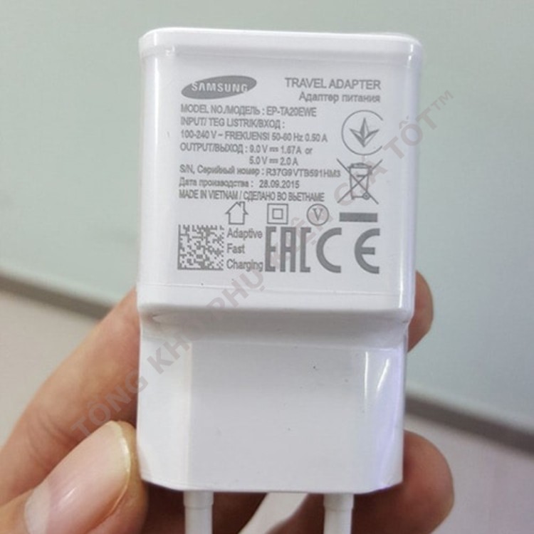 Củ sạc Samsung chính hãng, sạc điện thoại không lag, giật treo máy bảo hành 12 tháng