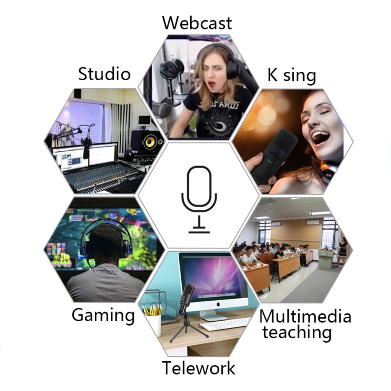 Bộ Micro Vlogging Chuyên Nghiệp Nhỏ Gọn Tiện Dụng Dùng Trong Các Bữa Tiệc