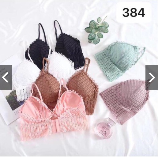Áo Lót Bra Ren Cài Sau Dây Kép Siêu Xinh MS384