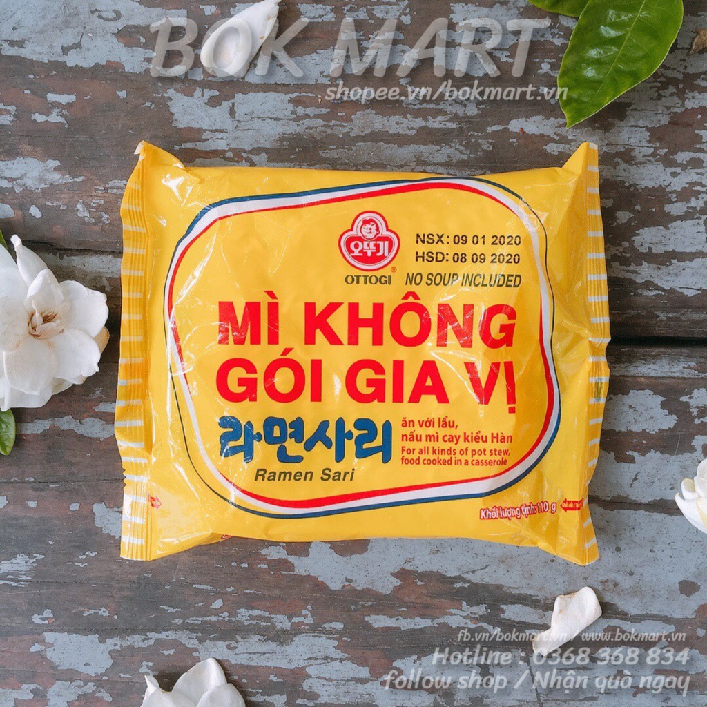 MÌ OTTOGI KHÔNG GIA VỊ GÓI 110G