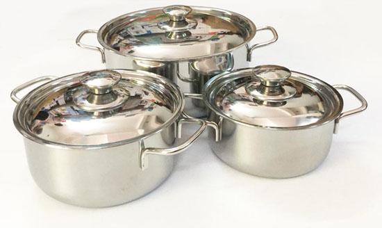 Bộ 3 Nồi Inox Sharp Dùng Bếp Từ