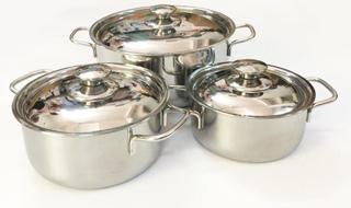 Bộ 3 nồi inox sharp dùng bếp từ