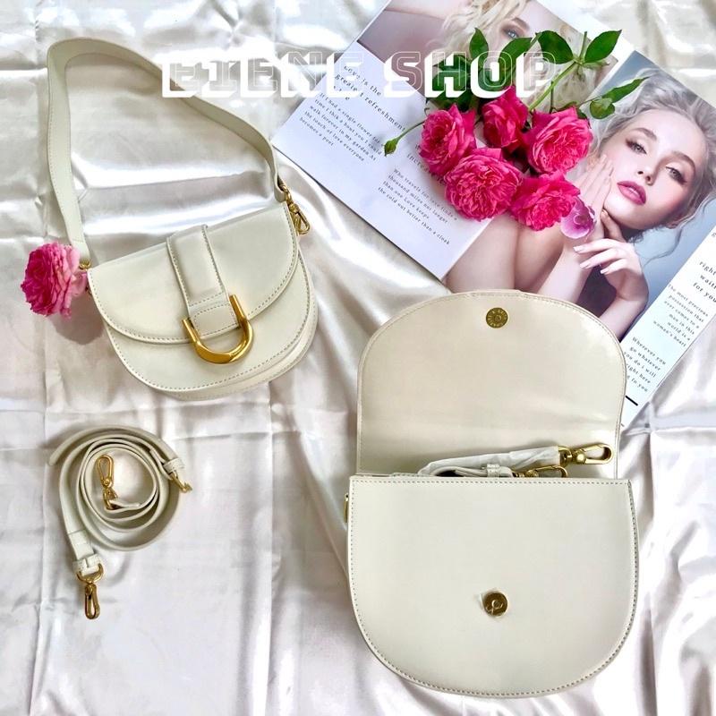 Túi Nữ Yên Ngựa Màu Phấn Chalk Saddle