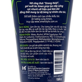 Gel vuốt tóc nam Xmen 150g