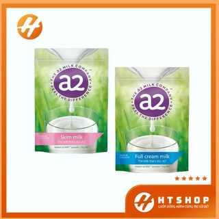 Sữa tươi dạng bột nguyên kem và tách kem a2 túi 1kg - úc