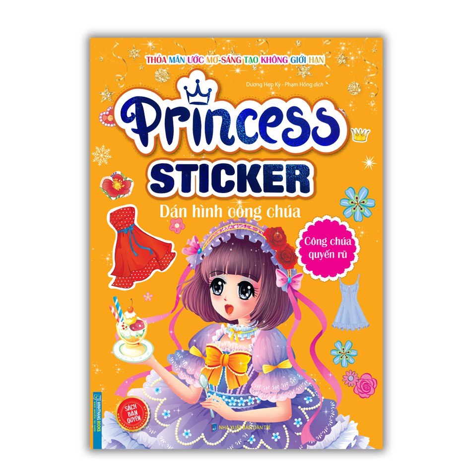 Sách - Princess sticker - Dán hình công chúa - Công chúa quyến rũ thumbnail