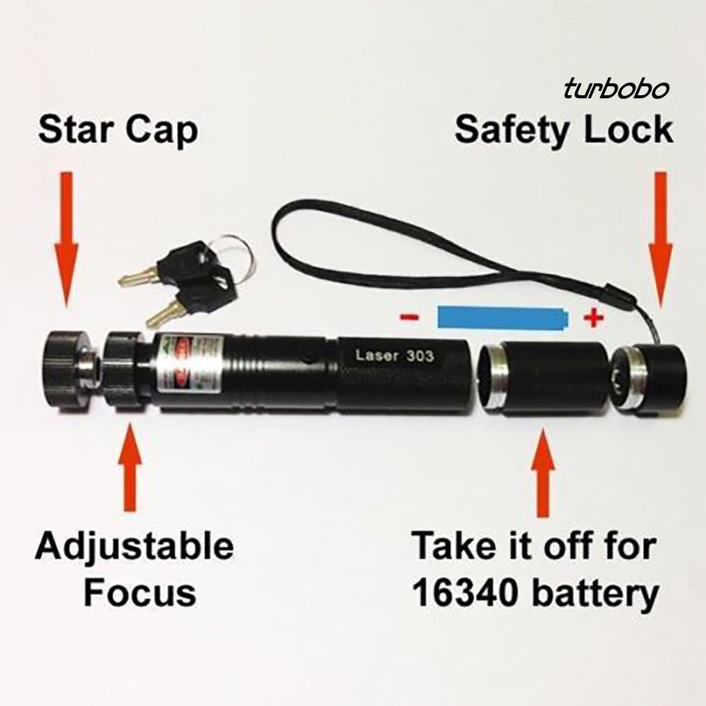 Bộ Bút Chiếu Laser Màu Xanh Lá 532nm 303
