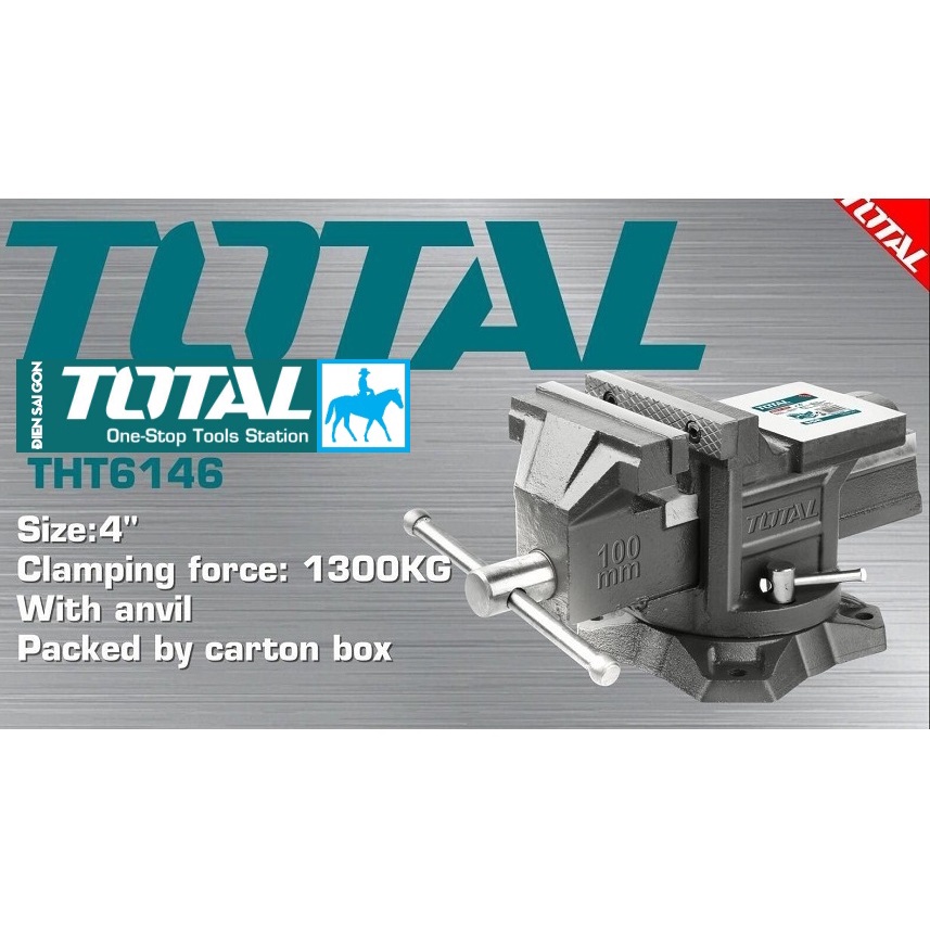 Total Êtô eto kẹp 4inch Bench Vice THT6146