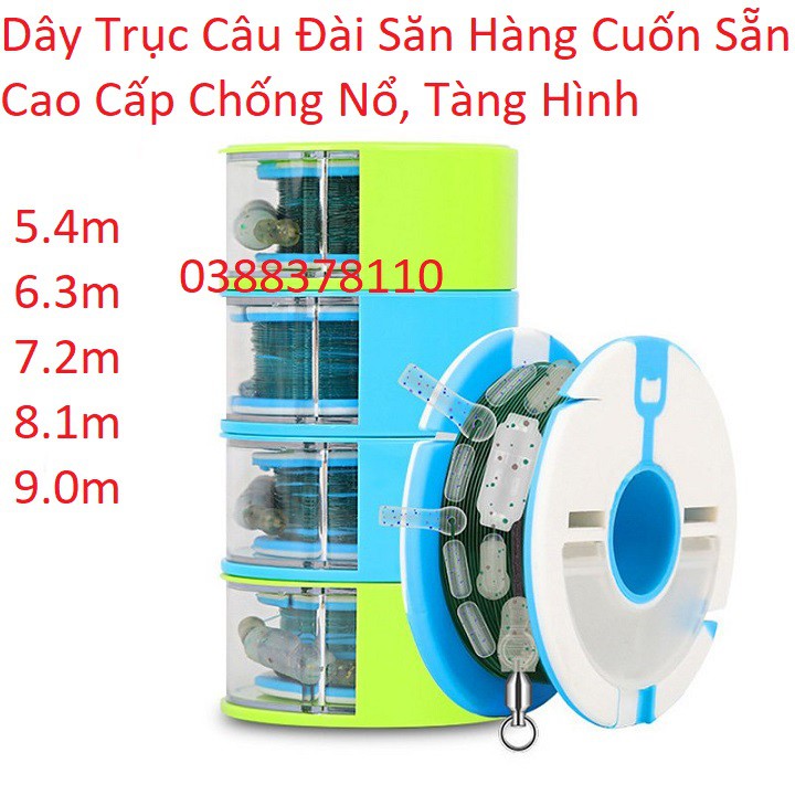 Dây Trục Câu Đài Săn Hàng Cuốn Sẵn Cao Cấp Chống Nổ, Tàng Hình Dưới Nước