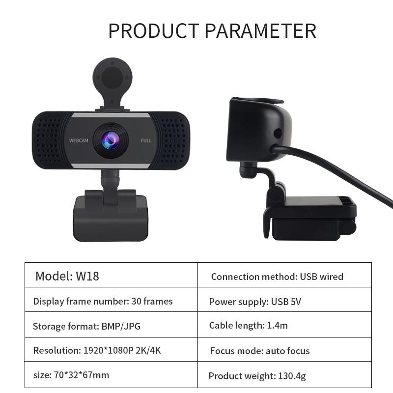 Mới Camera Hd 4k Tích Hợp Micro Usb Không Cần Trình Điều Khiển Cho Máy Tính