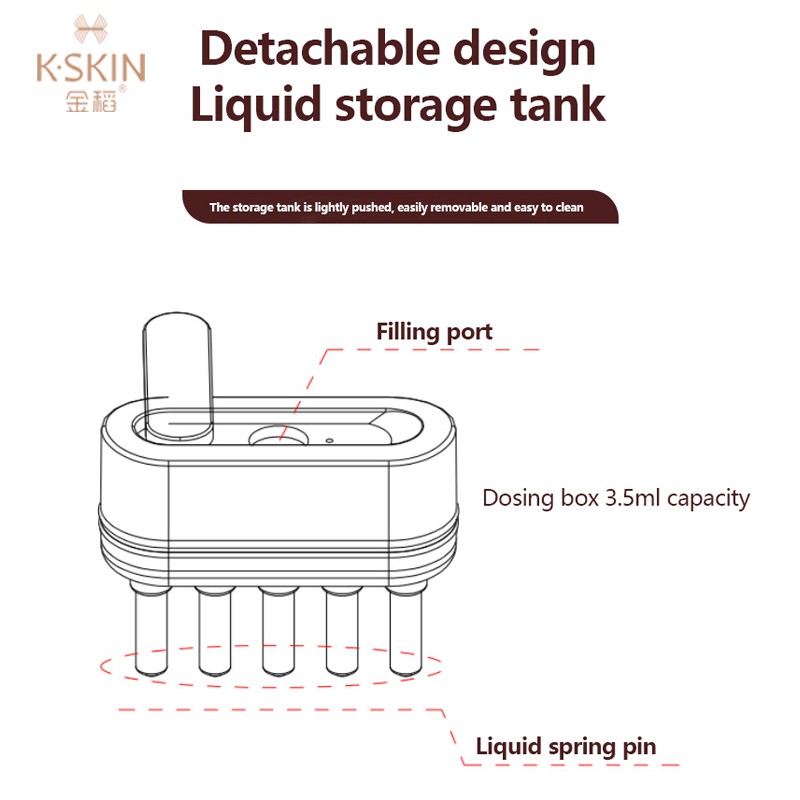 Lược Chải Tóc K-SKIN Kích Thích Mọc Tóc Chống Rụng Kích Thích RP RF EMS