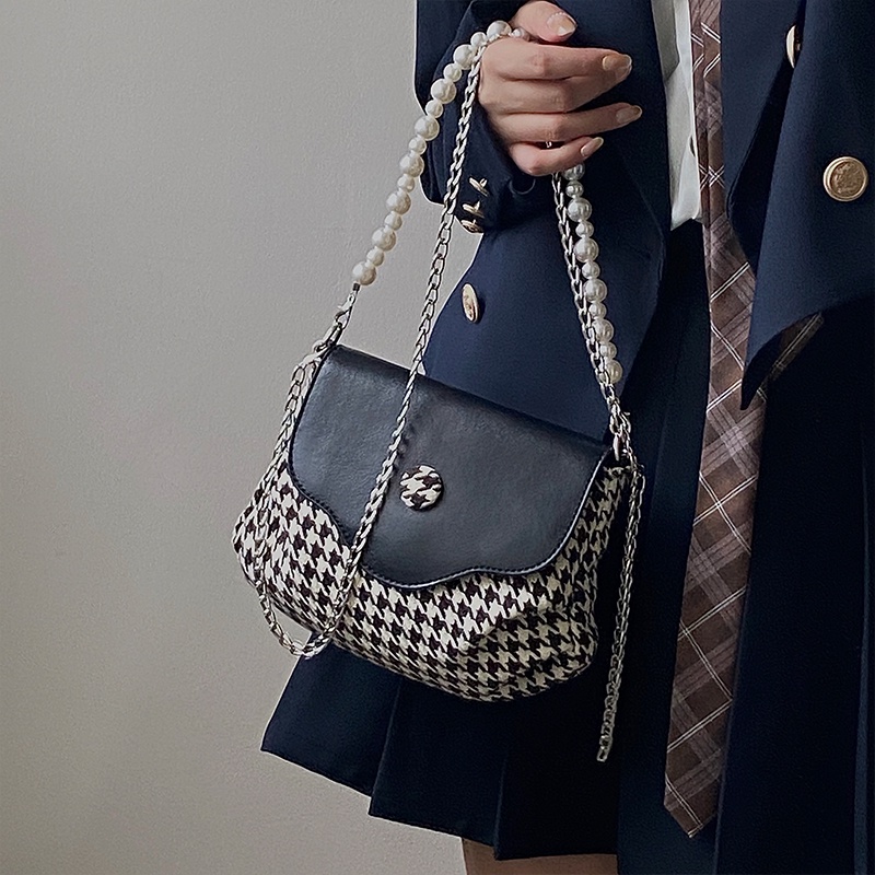 Túi đeo vai IELGY quai xỏ hạt ngọc trai giả thời trang sang trọng cho nữ