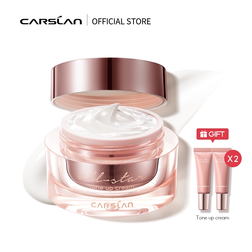 Kem nâng tông da Carslan Kem Lười mkup dưỡng ẩm che khuyết điểm hiệu quả Makeup nâng tông 50g