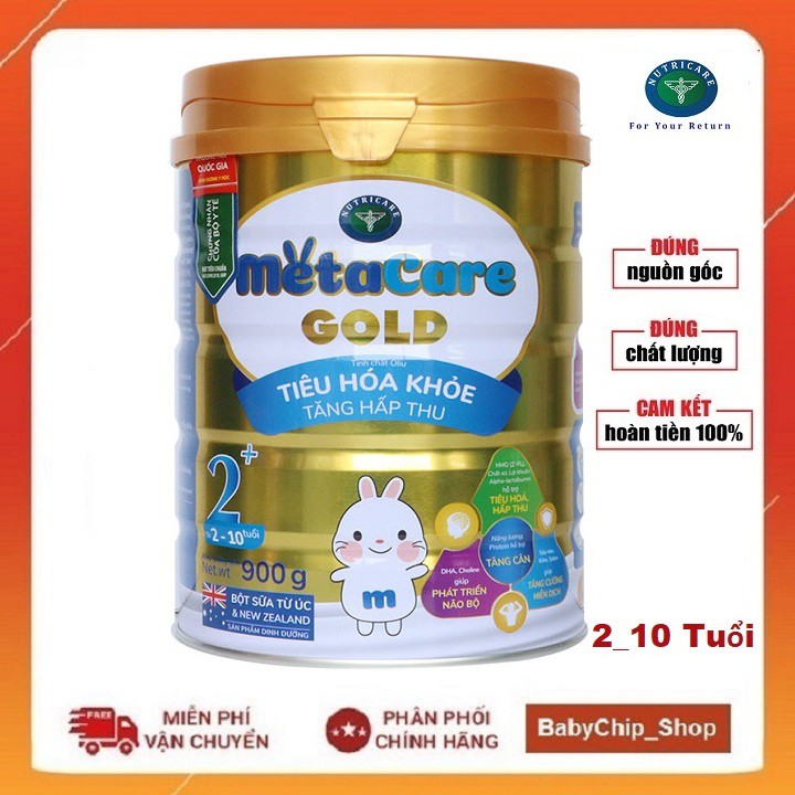 Sữa bột MetaCare Gold số 2+ 900g [Date 2024]