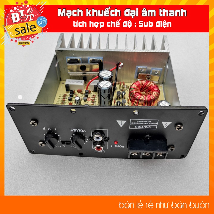 Mạch khuếch đại âm thanh công suất cao kiêm Sub điện 12V