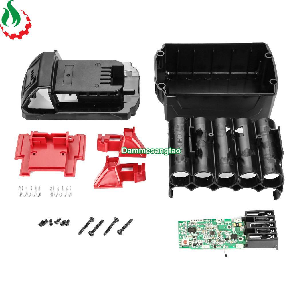 Vỏ pin Milwaukee 18V 5S2P 18650 Li-ion 3.7V nhận sạc zin
