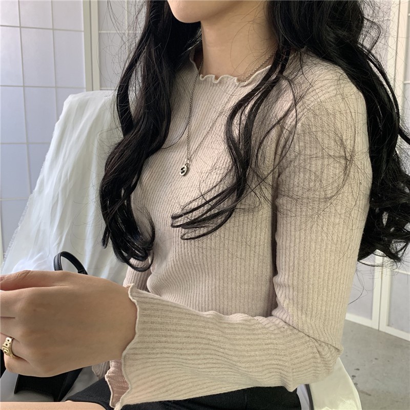 Áo thun gân bèo nhún