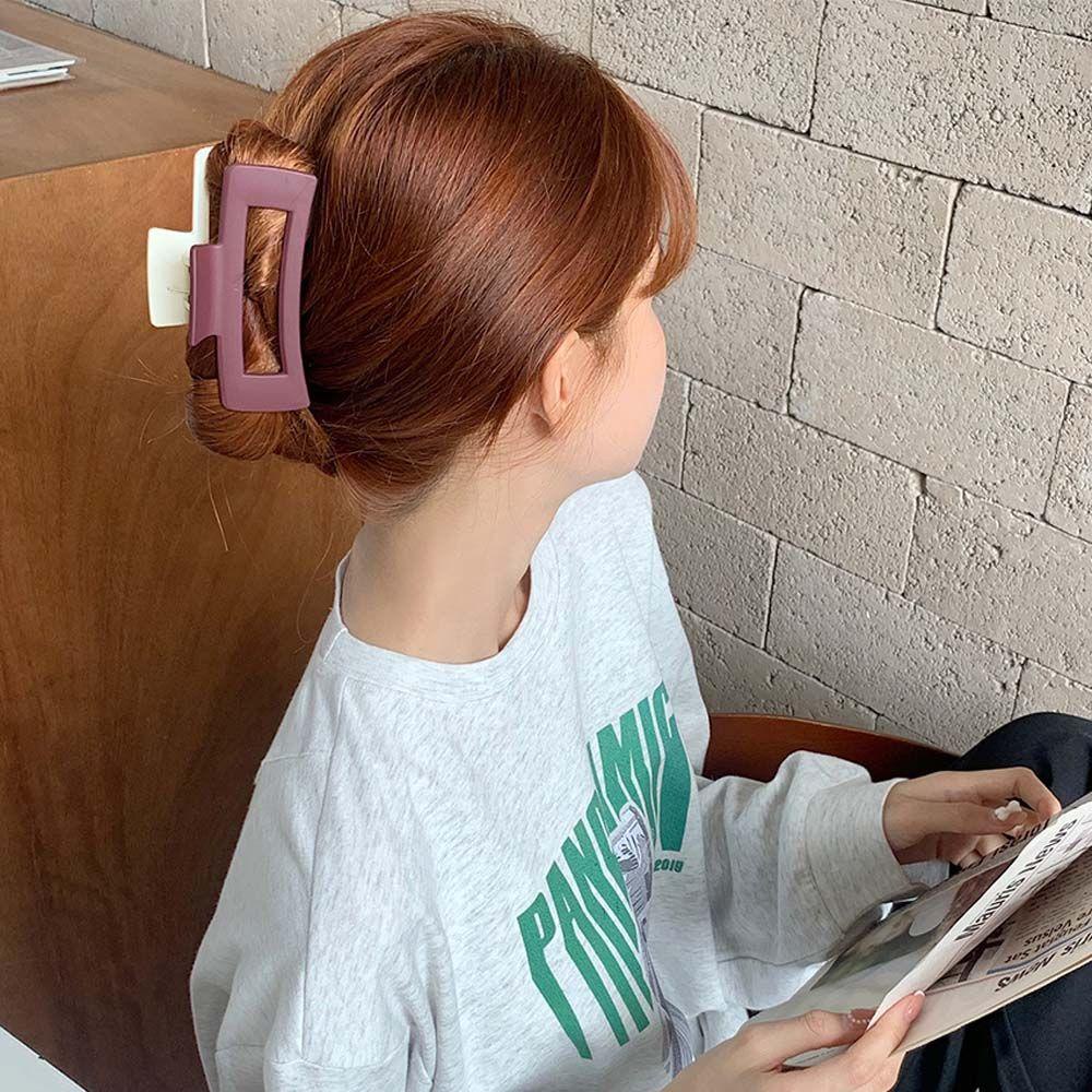 EXPEN Kẹp Tóc Dạng Móng Vuốt Phong Cách Hàn Quốc Đơn Giản Cho Nữ