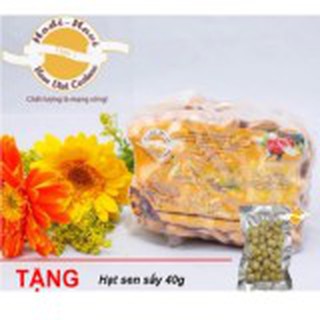 Bịch điều vàng rang muối Hột Điều Nam Việt 500g + Tặng 1 bịch hạt sen sấy 40g