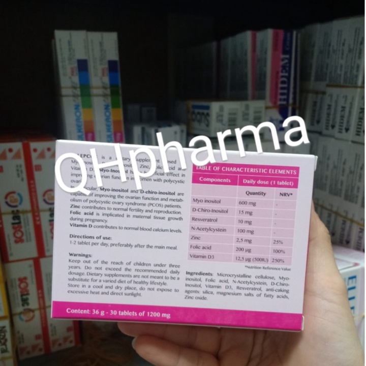 Viên uống ELLEPCOS hộp 30 viên giúp bổ sung khoáng chất cho cơ thể