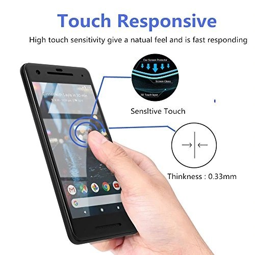 Kính Cường Lực Full Màn 4D Cho Google Pixel 2 - Đen