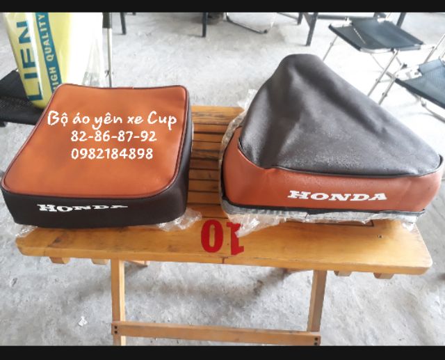 Bộ áo yên xe Cup 82-86-87-92 tặng kèm bọc chân chống xe