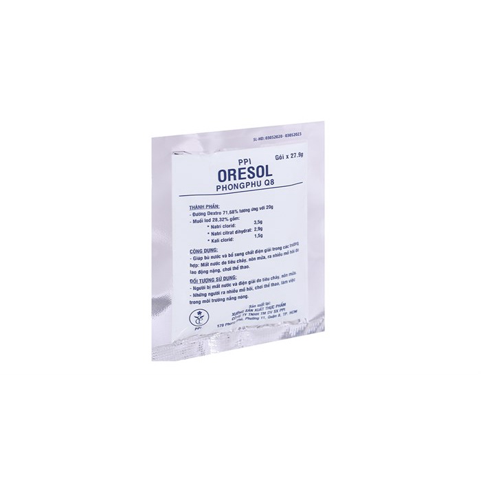 Oresol trắng - Oresol Nước biển khô bù nước và điện giải gói 27.9g