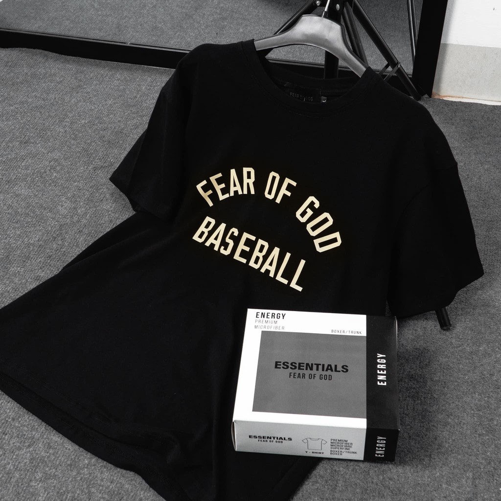 Áo thun tay lỡ Baseball FOG Essentials ,áo phông T shirt nam nữ unisex , MSW Town