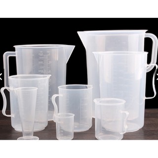 Ca Đong Nhựa Chia Vạch 8 Size 5L 3L 2L 1L 500ML 250ML & 2 Ca 100ML Như Hình