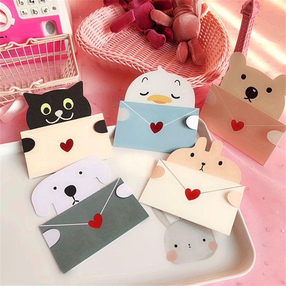 Thiệp Chúc Mừng Năm Mới / Sinh Nhật / Giáng Sinh Hình Động Vật Hoạt Hình Diy