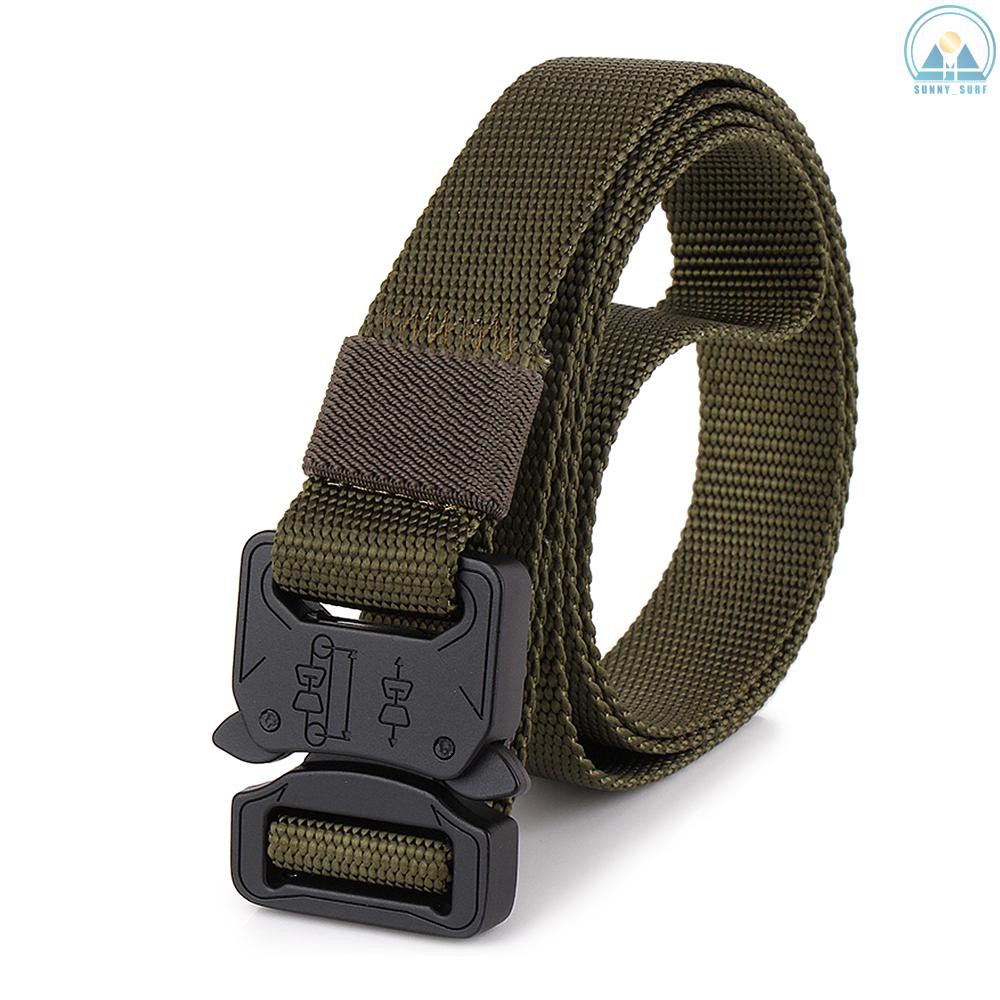 Sunny☀ Lixada Tactical Quick Release Belt with Heavy Duty Buckle for Outdoor Camping Mountaineering Climbing Training Hunting