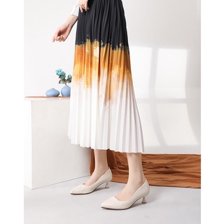 [Sẵn size 35] Giày cao gót Dusto gót 5cm da mềm, đế êm