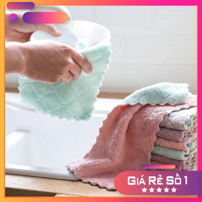 Sét 10c khăn lau đa năng, vệ sinh nhà bếp hàng nhập khẩu, khăn lau đồ dùng nhà bếp đa năng cthp