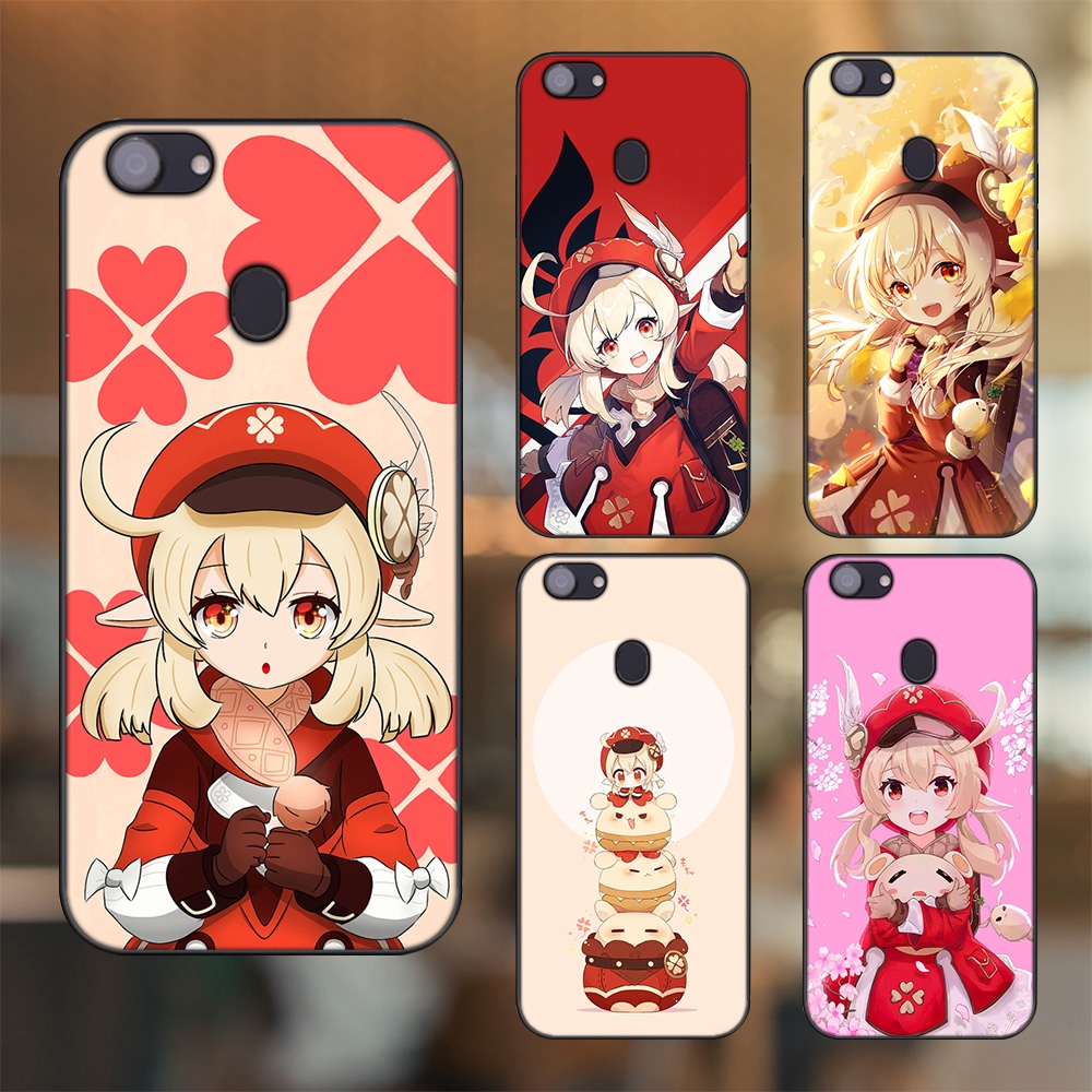 Ốp lưng Oppo F5, F5 Youth, F7 viền đen in hình Klee Genshin Impact