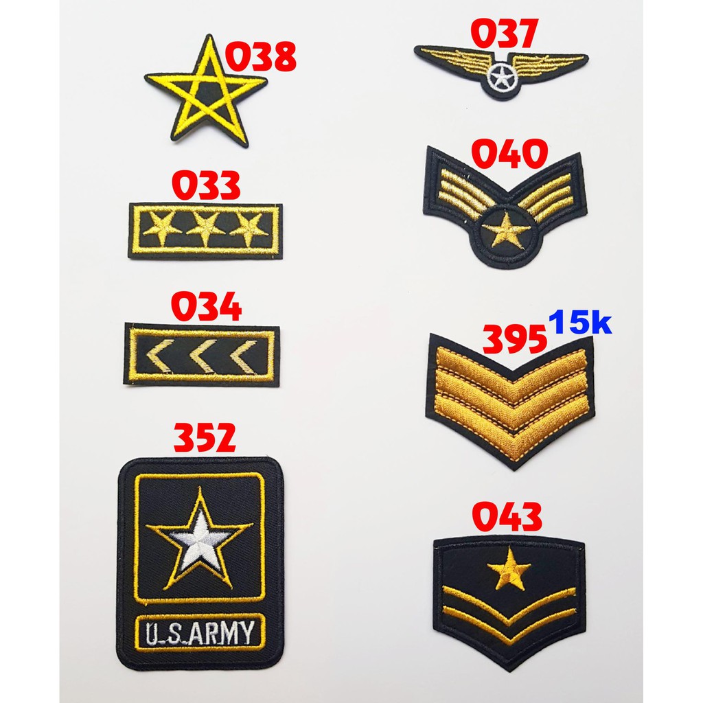 Sticker vải, patch ủi ARMY