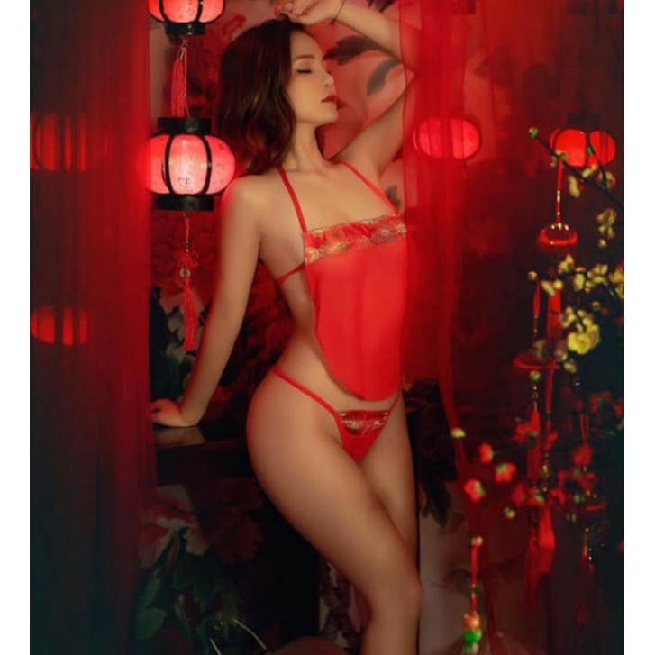 Cosplay cổ trang Võ Tắc Thiên - áo choàng ngủ Trung Hoa kèm yếm và quần lọt khe | BigBuy360 - bigbuy360.vn