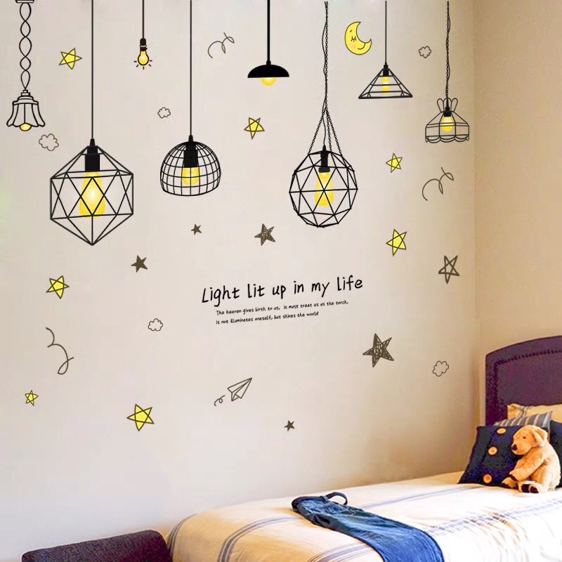 Tranh dán tường, Decal dán tường đèn và cửa sổ