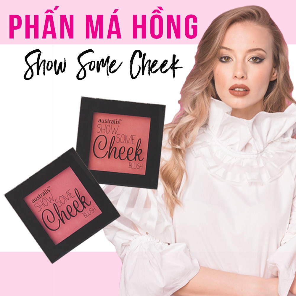 Phấn Má Siêu Mịn Lì Tông Hồng Cam Phấn Má Hồng Show Some Cheek Blush Australis