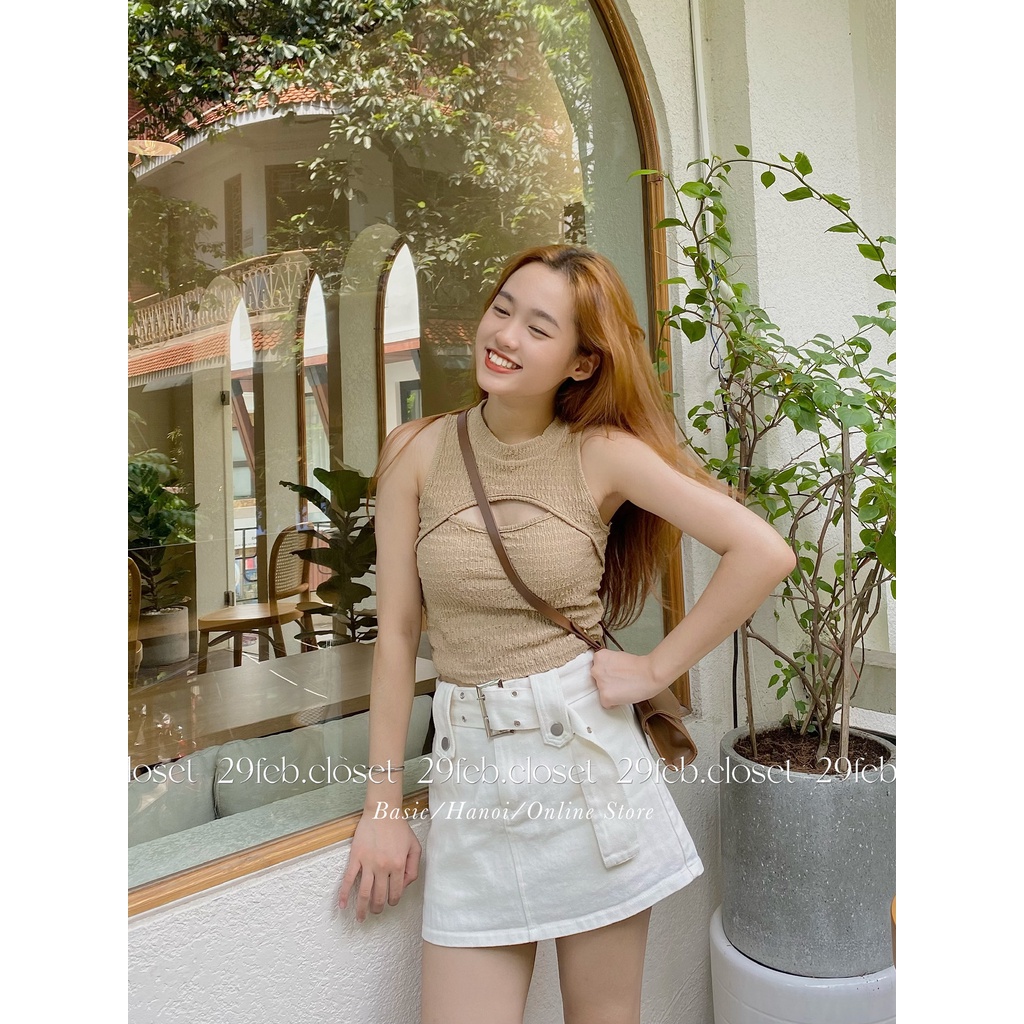 Áo thun gân dài tay mặc được 2 kiểu - 29feb.closet - A119