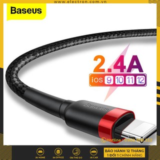 Cáp sạc nhanh, truyền dữ liệu tốc độ cao Baseus Cafule Lightning