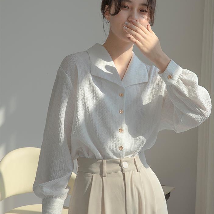 Áo Sơ Mi Nữ Tay Dài Thoải Mái