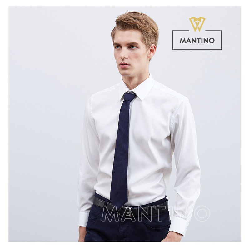 [Mã FASHIONMALLT4 giảm 15% tối đa 30K đơn 150k] Áo Sơ Mi Nam Thiết Kế Regular Fit MANTINO - SM202 | BigBuy360 - bigbuy360.vn